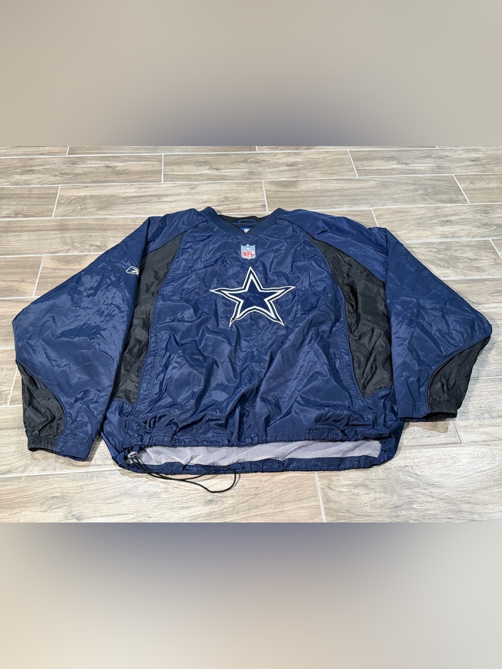 Vintage 90s Dallas Cowboys Jacket 2XL Mens Pullover NFL Team Apparel Reebok Y2K